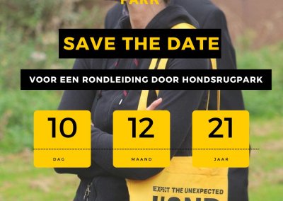 Nieuwe rondleidingen door Hondsrugpark: 10 december a.s.