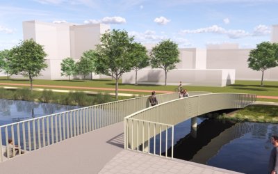 Station Bijlmer ArenA beter bereikbaar door nieuwe voetgangersbrug